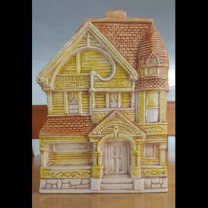 Vintage Treasure Craft Victorian House Cookie Jar